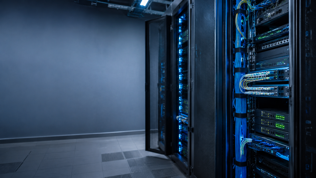 Infraestructura informática, cableado, racks, servidores y redes